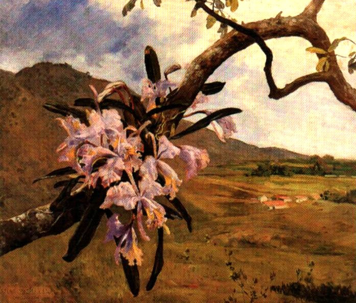 Fleurs de mai et paysage - 1896