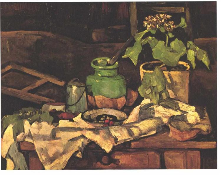 Pot on a table - 1869