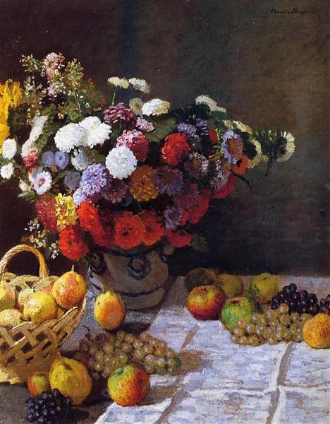 Flores e frutas - 1869