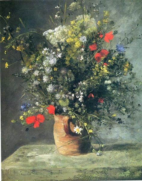 Flores En Un Jarrón - 1866