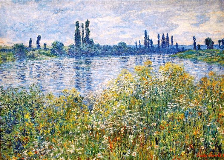 Flowers on the banks of the Seine, near Vetheuil - 1880