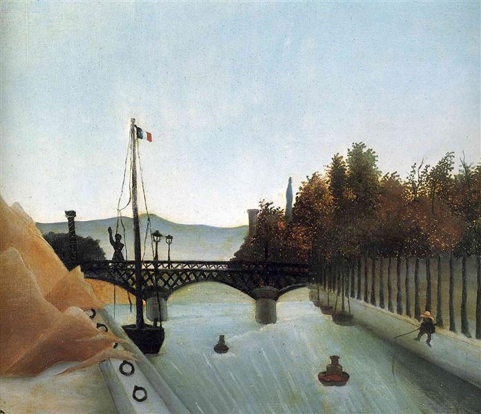 Waterway in Passy - 1895