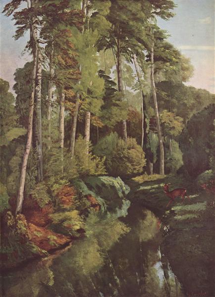 Arroyo del Bosque mit Hirsch - 1868