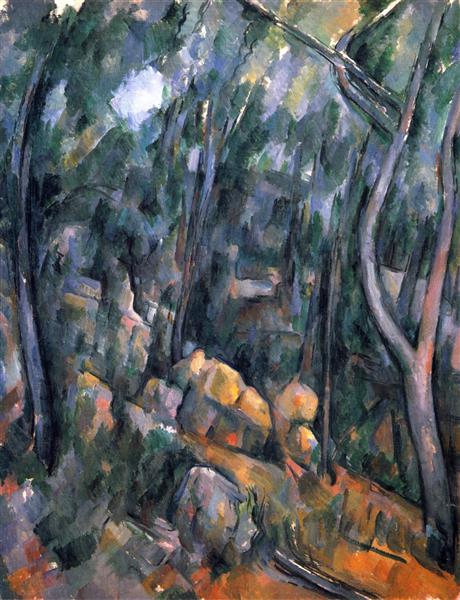 Forest near the rocky caves above the Chateau Noir - 1904