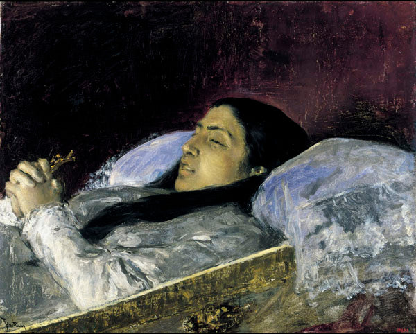 Miss of the Castle on her death bed - 1871