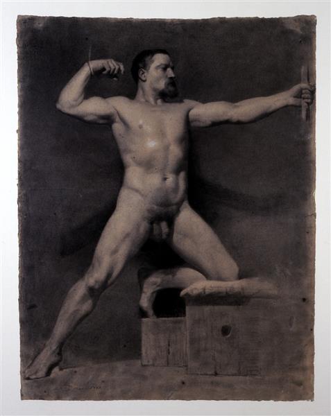 Hombre Desnudo - Arquero - 1859