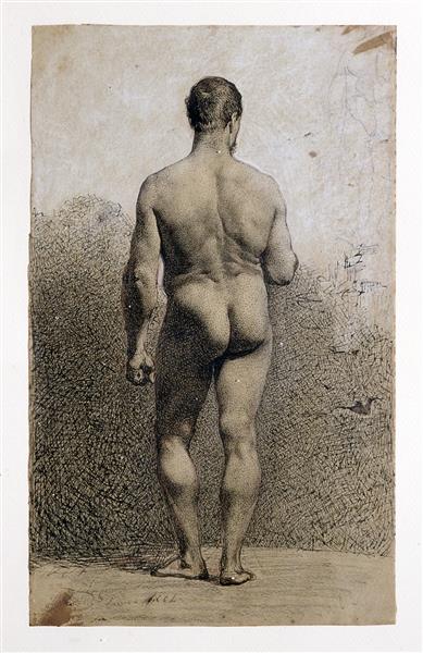 Maschio nudo posteriore - 1861