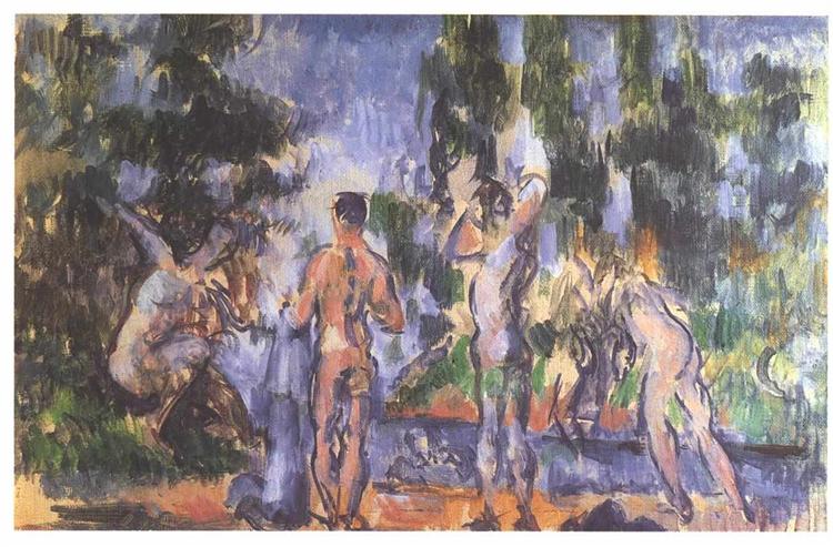 Four bathers - 1890