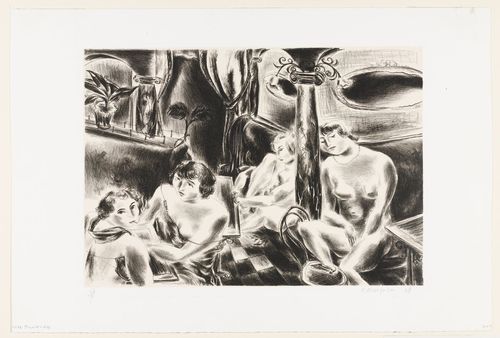 Four nudes - (coffee at the Boulevard Clichy) - 1928