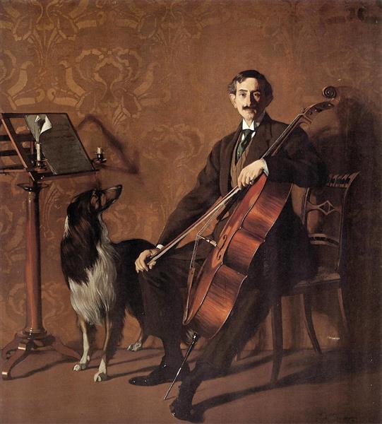 El Violonchelista Juan De Azurmendi.