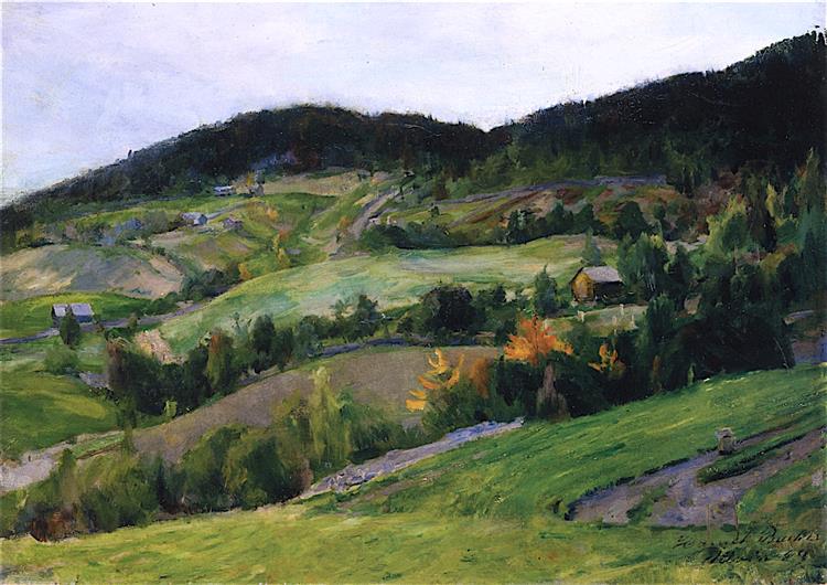 Paysage d'Ulvin - 1889