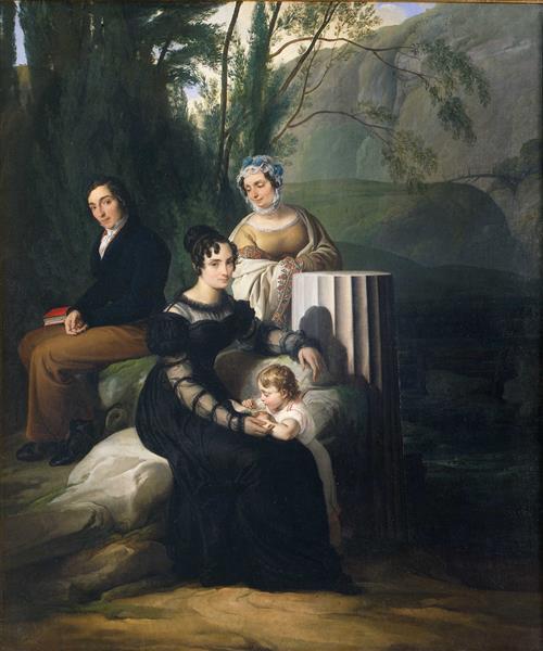 Ritratto di famiglia di Stampa di Soncino - 1823