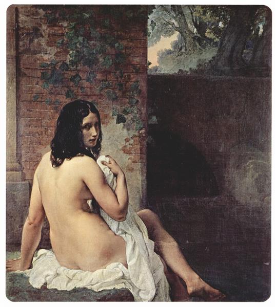 Susanna in her bathroom (second version) - 1859