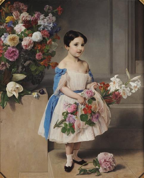 Portrait of Antonietta Negroni Prati Morosini when I was a child - 1858