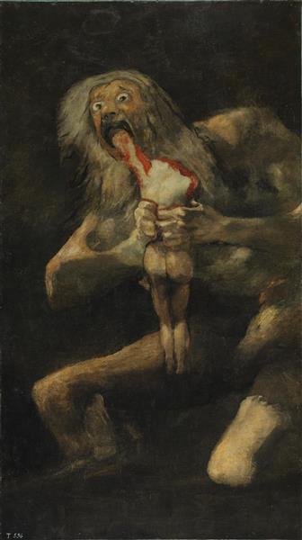 Saturn Devouring One of His Sons - 1823