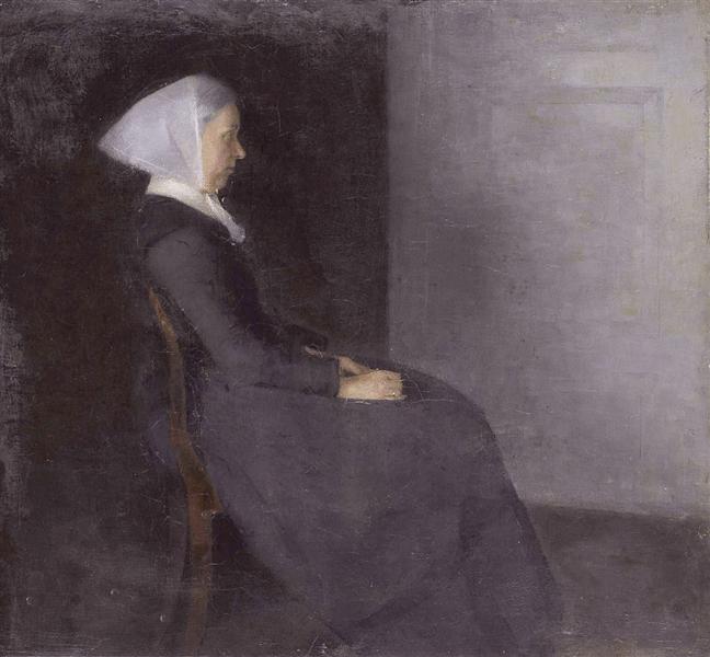 Frederikke Hammershøi - Mãe do artista - 1886