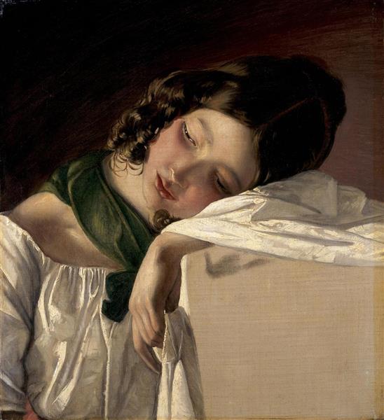 Sleeping girl - 1834