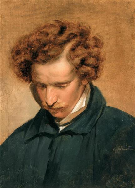 Eduard Julius Friedrich Bendemann的肖像-1837