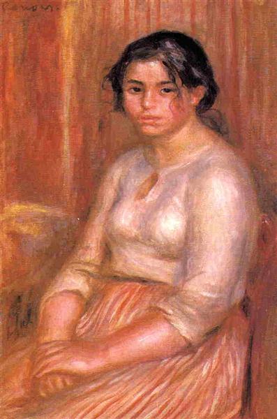 Gabrielle Sitting - 1895