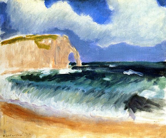 Ventisca en Etretat 1920