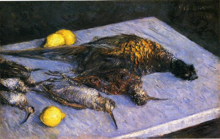 Aves De Caza Y Limones - 1883