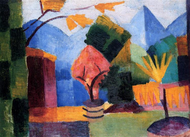 Garden at Lake Thun - 1913