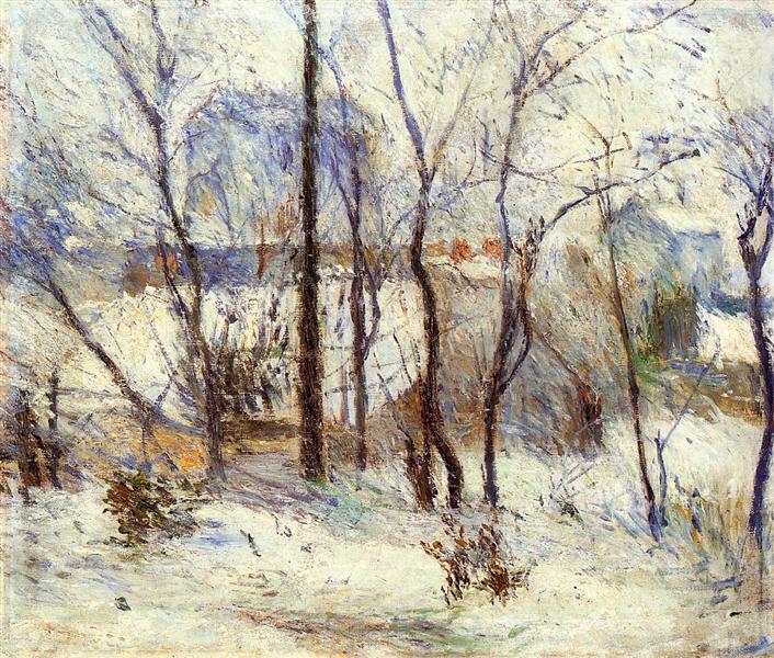 Jardín Bajo La Nieve - 1879