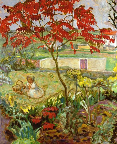 Jardín Con Árbol Rojo - 1909