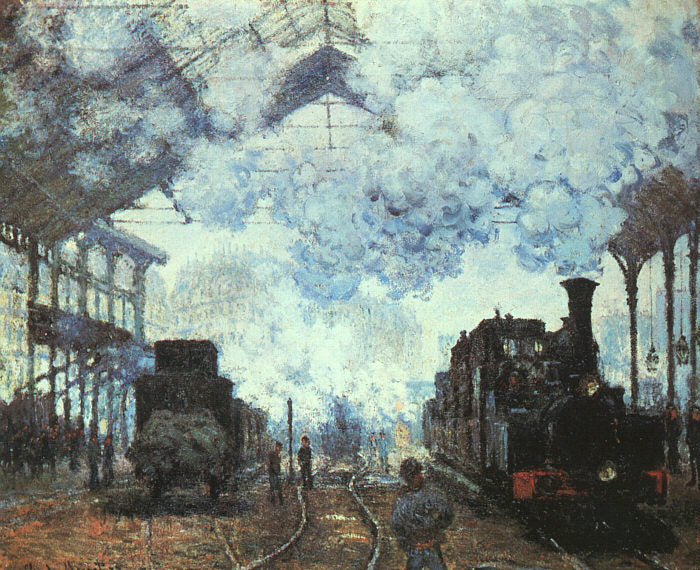 Gare St. -lazare: прибытие поезда - 1877