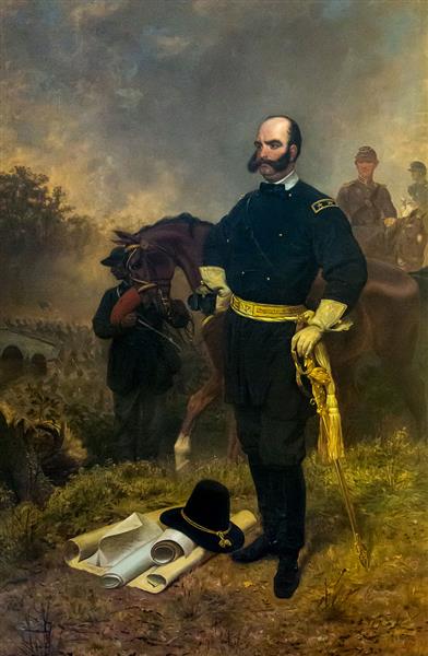 General Ambrose Burnside in Antietam - 1863