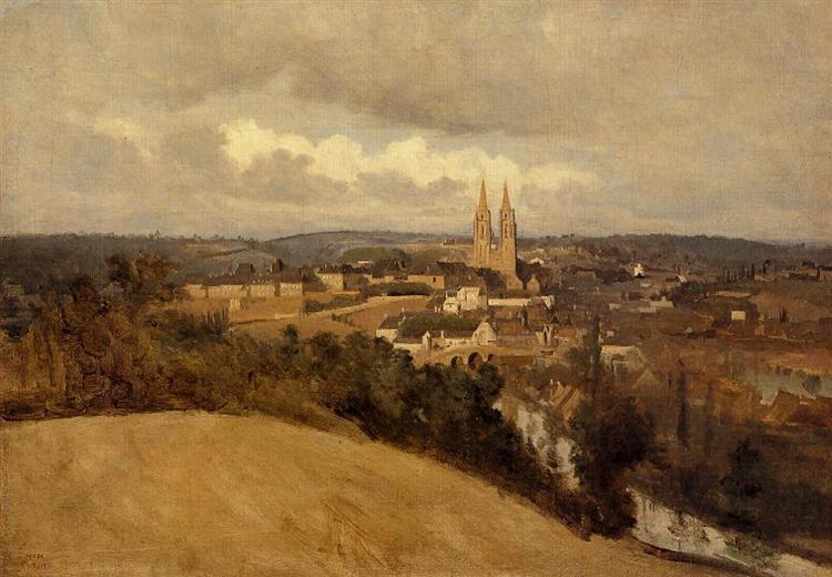 Vista Geral da Vila de Saint Lo - 1833