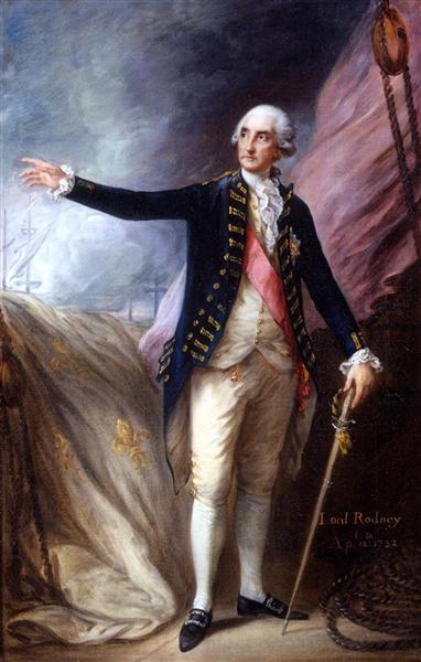 George Brydges Rodney - Admiral Del Blanco - 1782