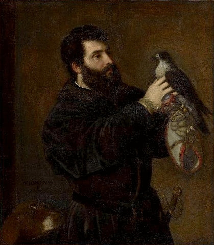 Giorgio Cornaro com um falcão - 1537