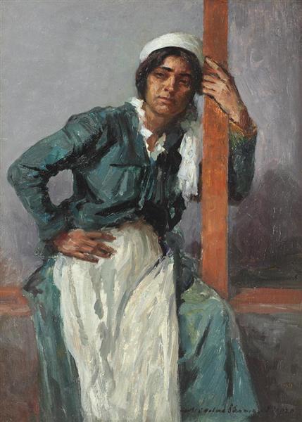 Mujer Gitana En La Terraza - 1920