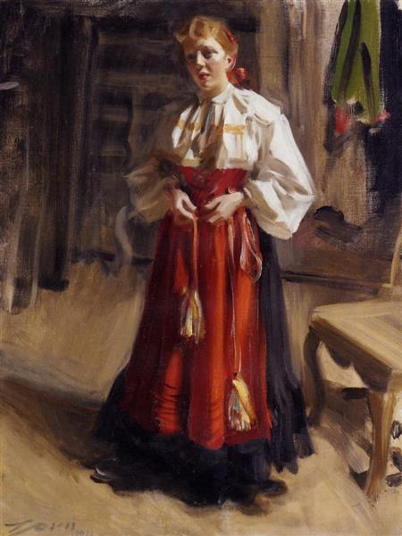 Fille déguisée en Orsa - 1911