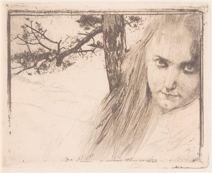 Landscape Girl - 1898