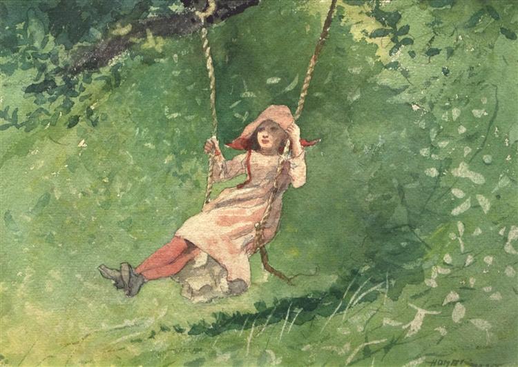 Fille dans un swing - 1897