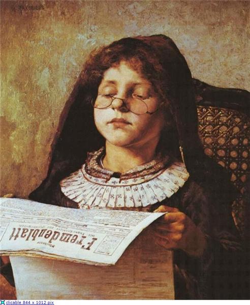 LEITURA DE MENINA - 1882