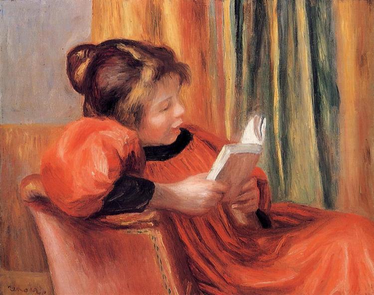 LEITURA DE MENINA - 1890