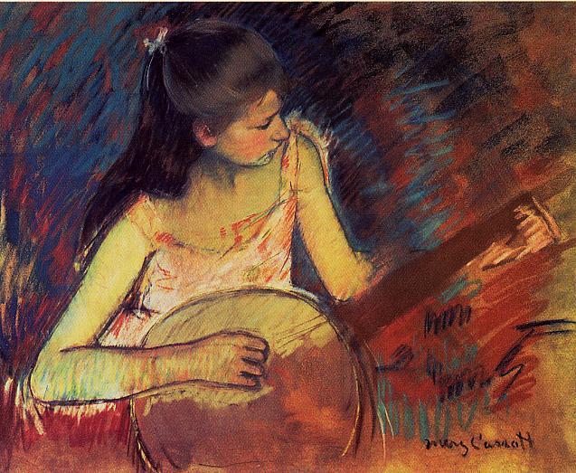 Girl with Banjo - 1894