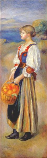 Fille avec un panier d'oranges - 1889 