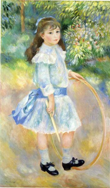 The Girl with the Hoop - 1885