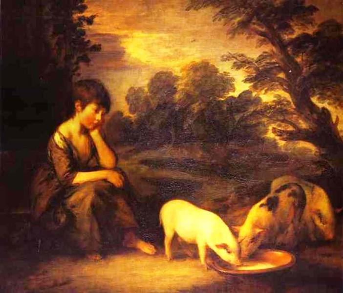 The Girl with the Pigs - 1782