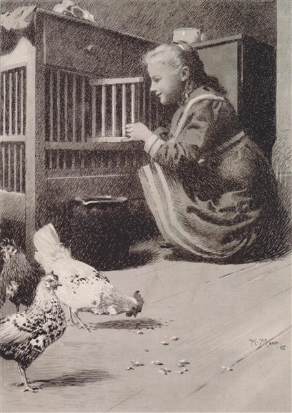 Meninas em Gallinero - 1897