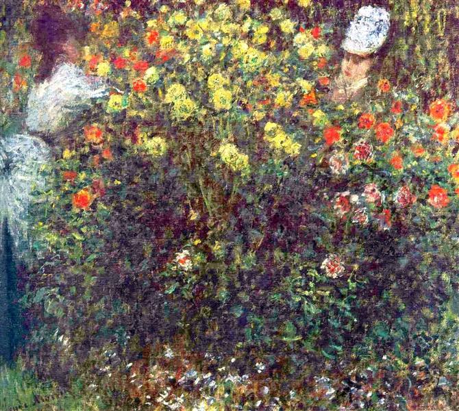 Filles dans le jardin - 1875