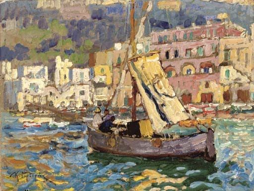 Le port de Capri - 1925