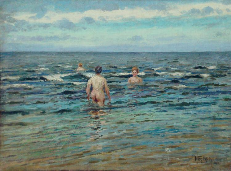 Swimming women - 1902