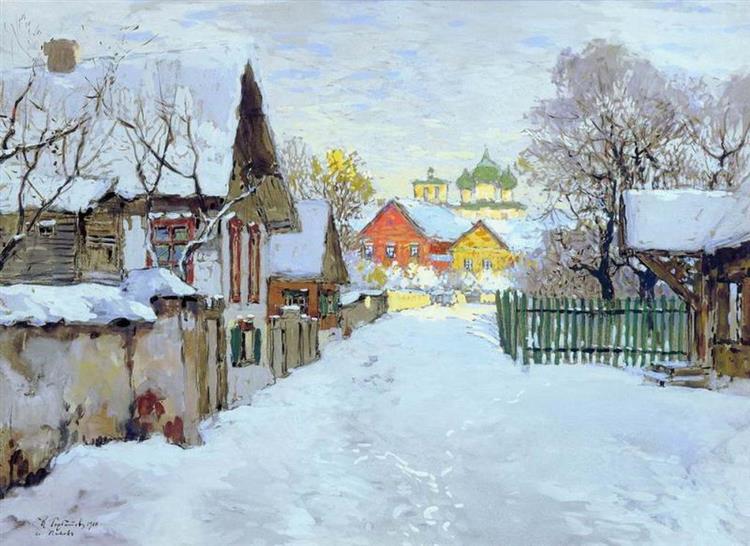 Hiver. Dégel. PSKOV - 1910