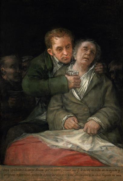 Goya à laquelle ont assisté le Dr Arrieta - 1820