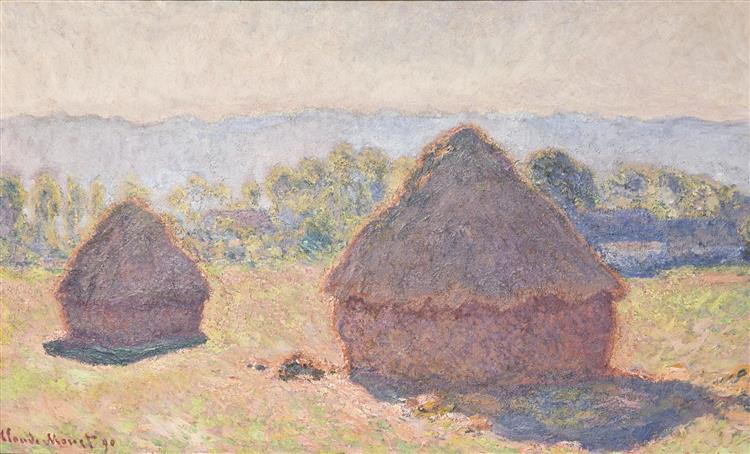 Piles of Grain - Bright Sunlight - 1890